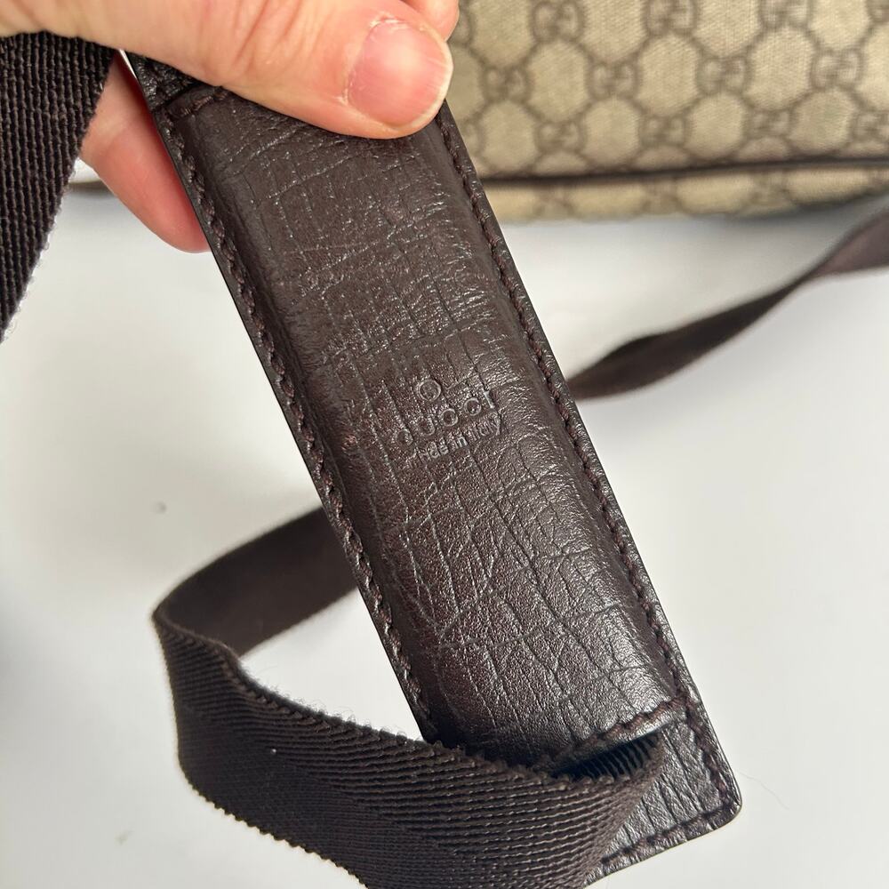 Gucci Vintage GG Supreme Sling Bag Brown - Picture 6 of 11
